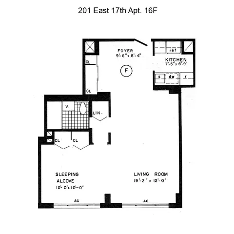 201 E 17th St #16F, New York, NY 10003