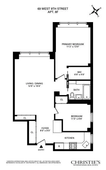 69 W 9th St #8F, New York, NY 10011