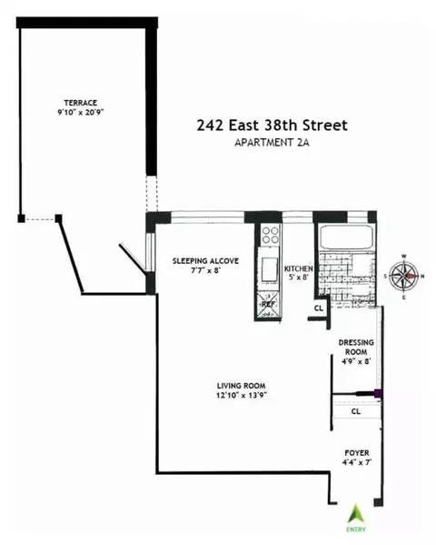 242 E 38th St #2A, New York, NY 10016