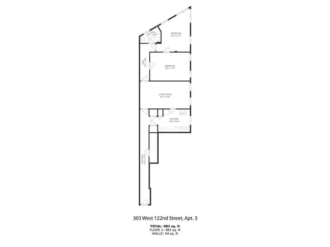 303 W 122nd St #3, New York, NY 10027