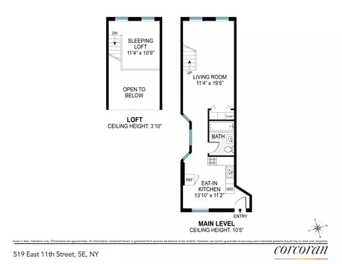 519 E 11th St #5E, New York, NY 10009