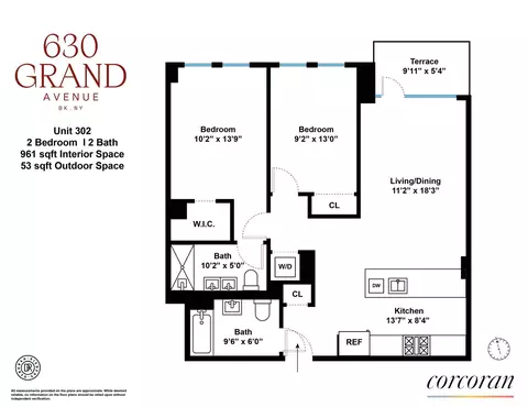 630 Grand Ave #302, Brooklyn, NY 11238