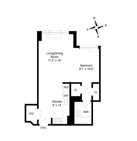322 W 57th St #39U, New York, NY 10019