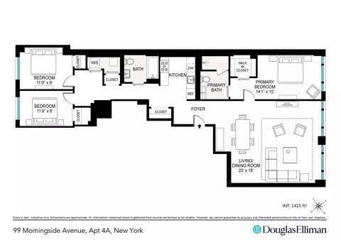 371 W 123rd St #4A, New York, NY 10027