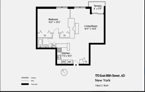 170 E 88th St #6D, New York, NY 10128