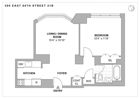 300 E 64th St #21B, New York, NY 10065