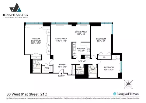 30 W 61st St #21C, New York, NY 10023