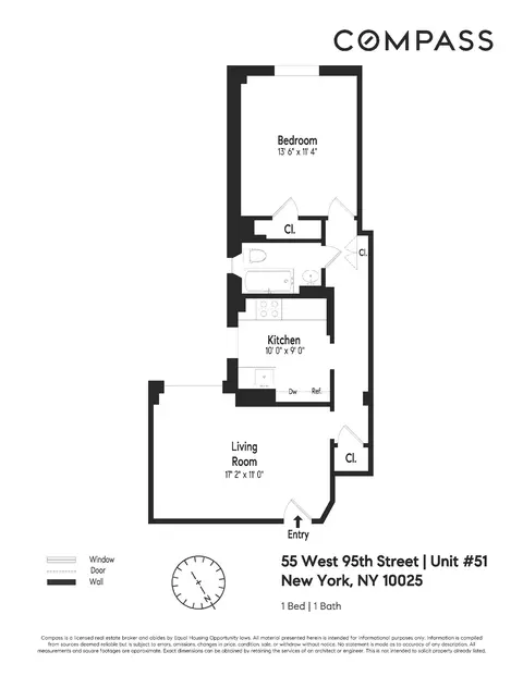 55 W 95th St #51, New York, NY 10025