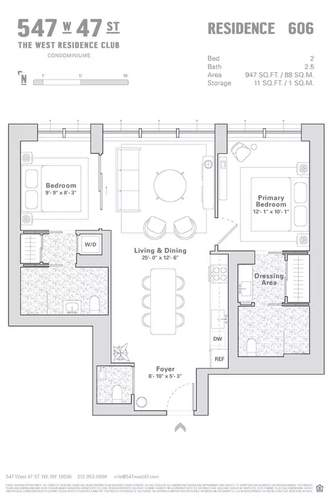 547 W 47th St #606, New York, NY 10036