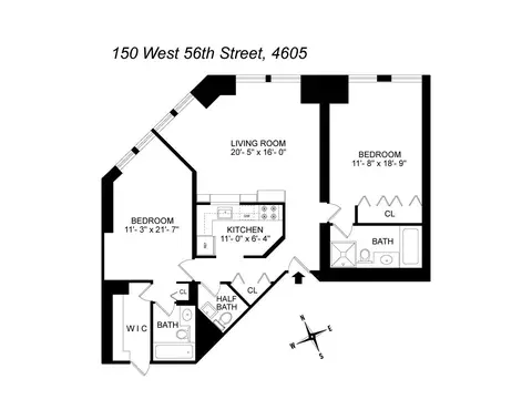 150 W 56th St #4605, New York, NY 10019