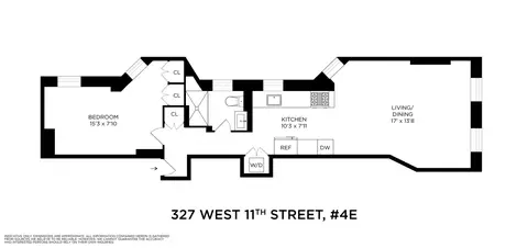 327 W 11th St #4E, New York, NY 10014