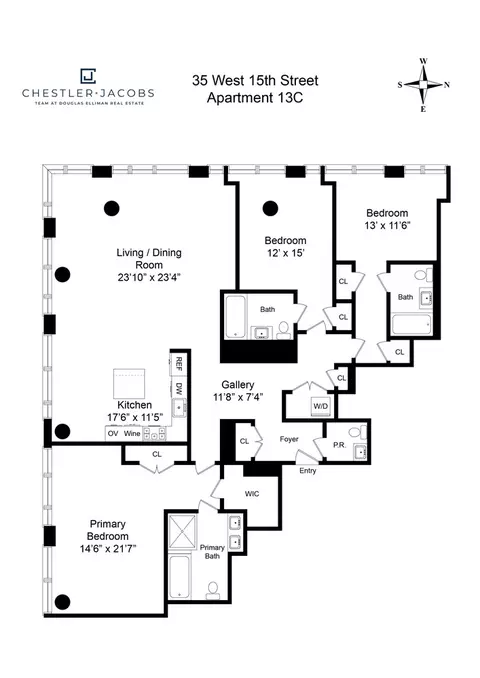 35 W 15th St #13C, New York, NY 10011