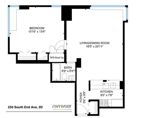 250 S End Ave #5D, New York, NY 10280