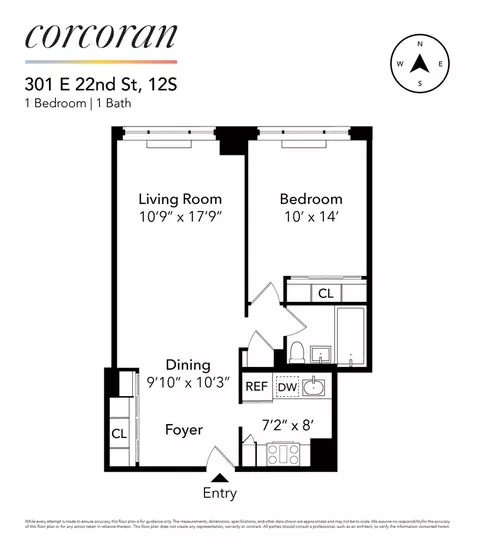 301 E 22nd St #12S, New York, NY 10010