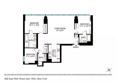 302 E 96th St #1403, New York, NY 10128