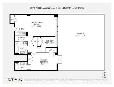 609 Myrtle Ave #2A, Brooklyn, NY 11205