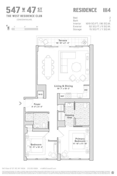 547 W 47th St #1114, New York, NY 10036
