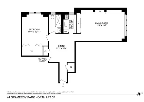44 Gramercy Park N #5F, New York, NY 10010