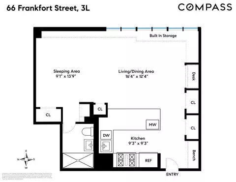 66 Frankfort St #3L, New York, NY 10038