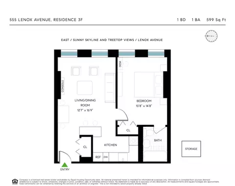 555 Lenox Ave #3F, New York, NY 10030
