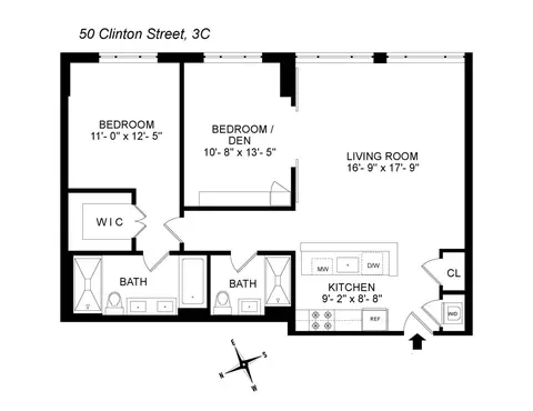 50 Clinton St #3C, New York, NY 10002