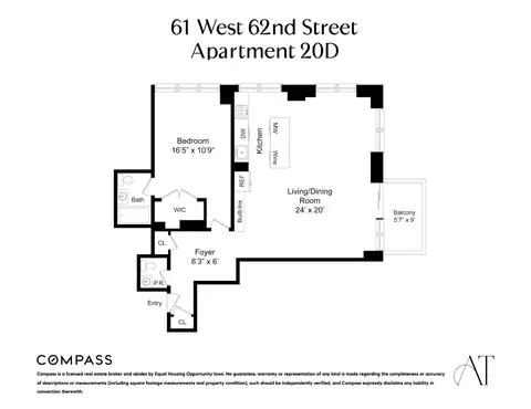 61 W 62nd St #20D, New York, NY 10023