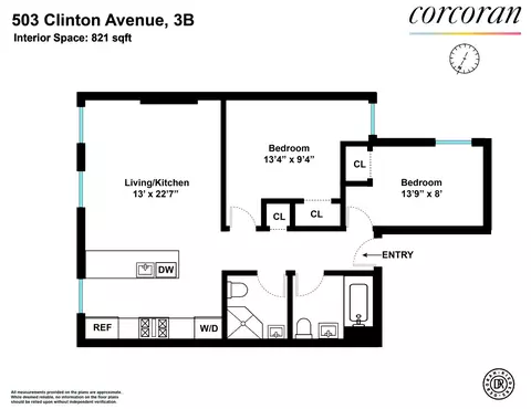 503 Clinton Ave #3B, Brooklyn, NY 11238