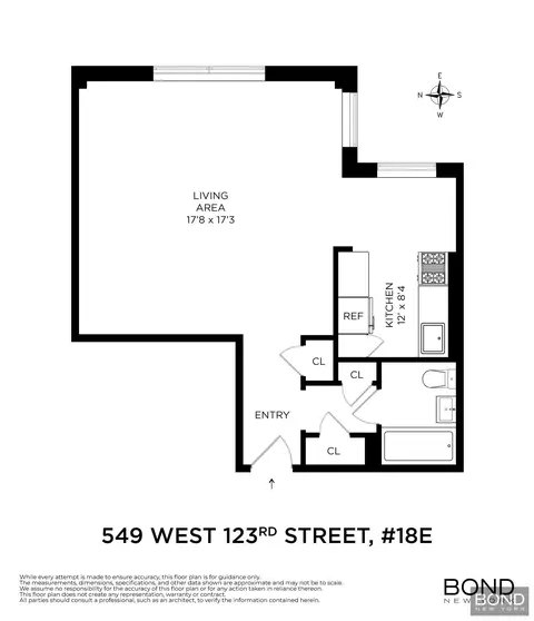 549 W 123rd St #18E, New York, NY 10027