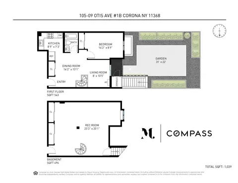 105-09 Otis Ave #1B, Corona, NY 11368
