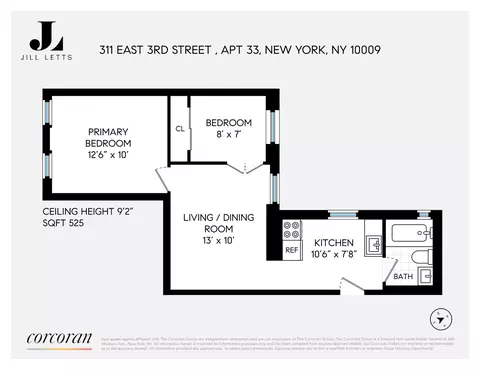 311 E 3rd St #33, New York, NY 10009