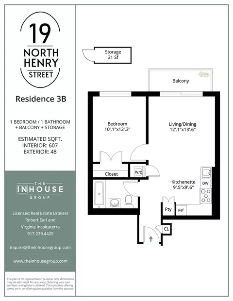 19 N Henry St #3B, Brooklyn, NY 11222