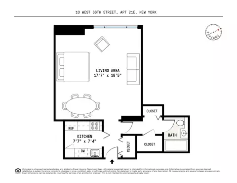 10 W 66th St #21E, New York, NY 10023
