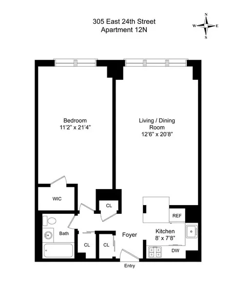 305 E 24th St #12N, New York, NY 10010