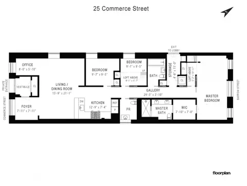 59 Barrow St #1, New York, NY 10014
