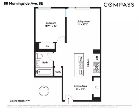 88 Morningside Ave #8E, New York, NY 10027