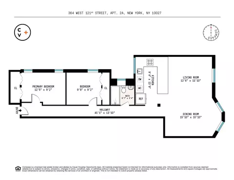 364 W 121st St #2A, New York, NY 10027