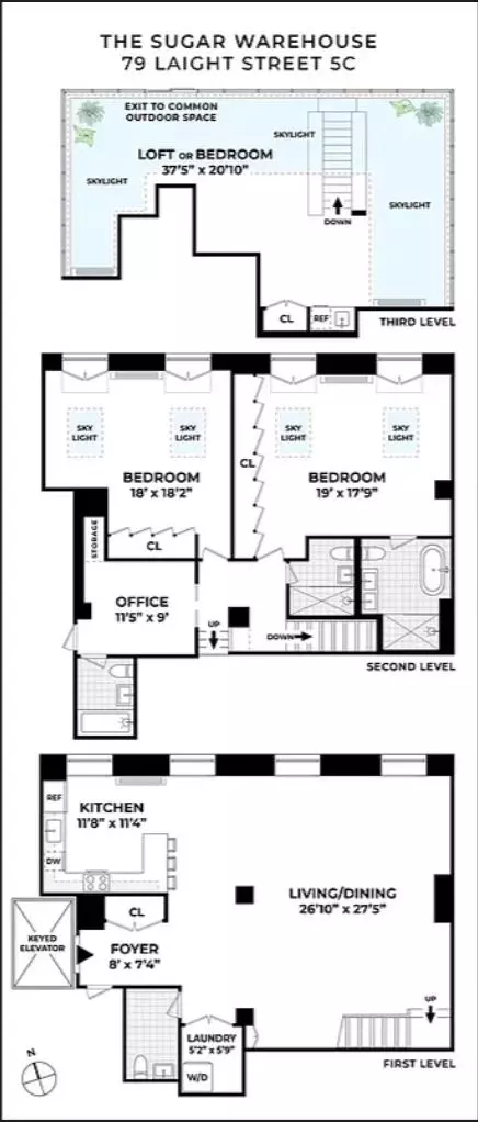 79 Laight St #5-C, New York, NY 10013