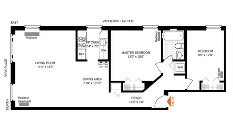 254 Park Pl #4B, Brooklyn, NY 11238