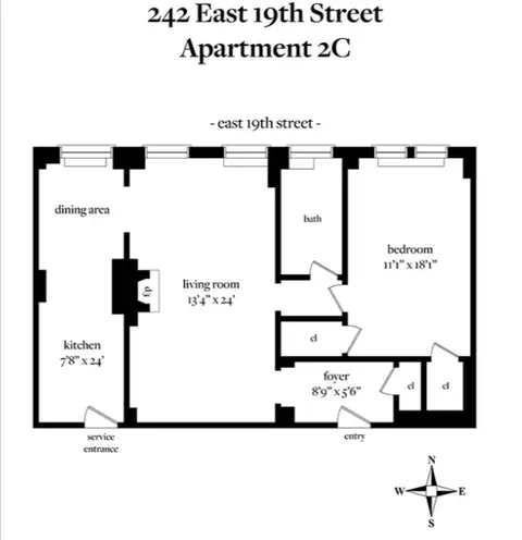 242 E 19th St #2C, New York, NY 10003