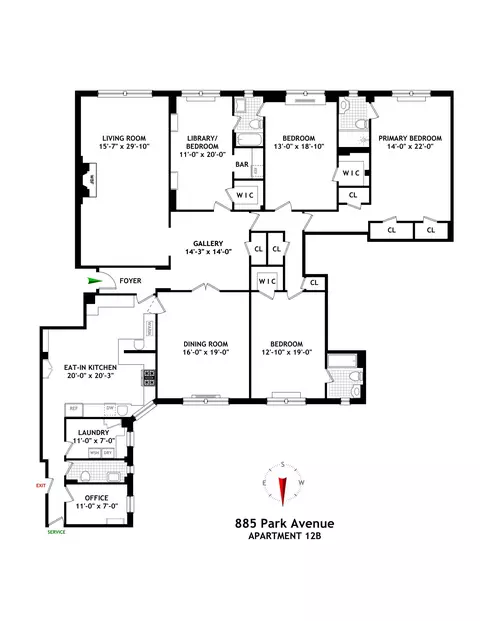885 Park Ave #12B, New York, NY 10075