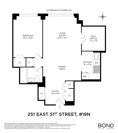 251 E 51st St #19N, New York, NY 10022