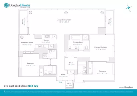 310 E 53rd St #27C, New York, NY 10022