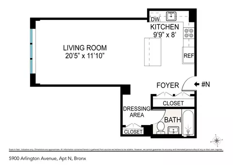 5700 Arlington Ave #22N, New York City, NY 10471