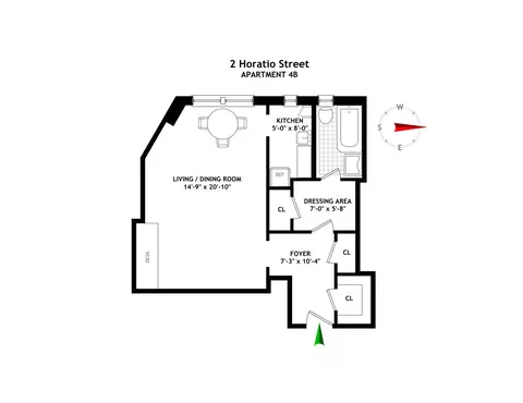 2 Horatio St #4B, New York, NY 10014