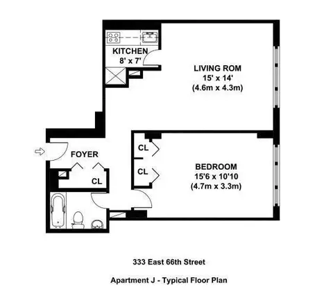 333 E 66th St #11J, New York, NY 10065