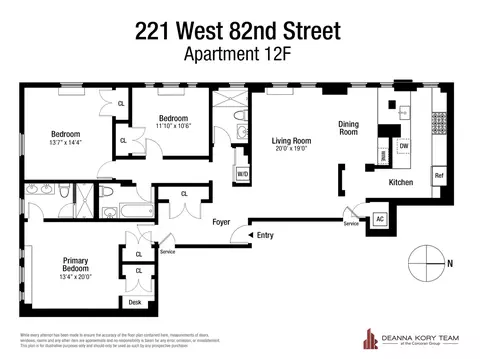 221 W 82nd St #12F, New York, NY 10024