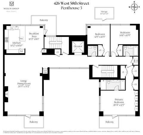 426 W 58th St #PH3, New York, NY 10019