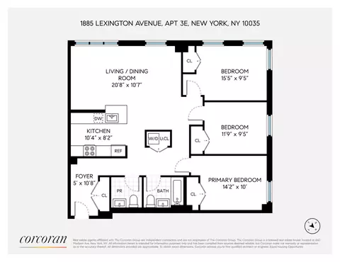 1885 Lexington Ave #3E, New York, NY 10035