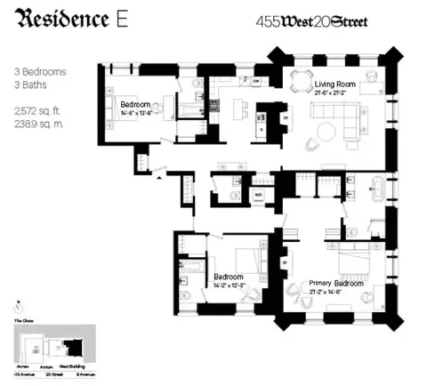 455 W 20th St #3E, New York, NY 10011