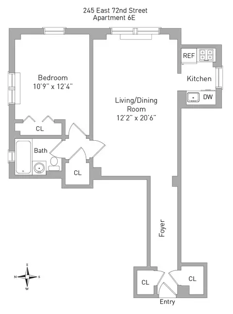 245 E 72nd St #6E, New York, NY 10021